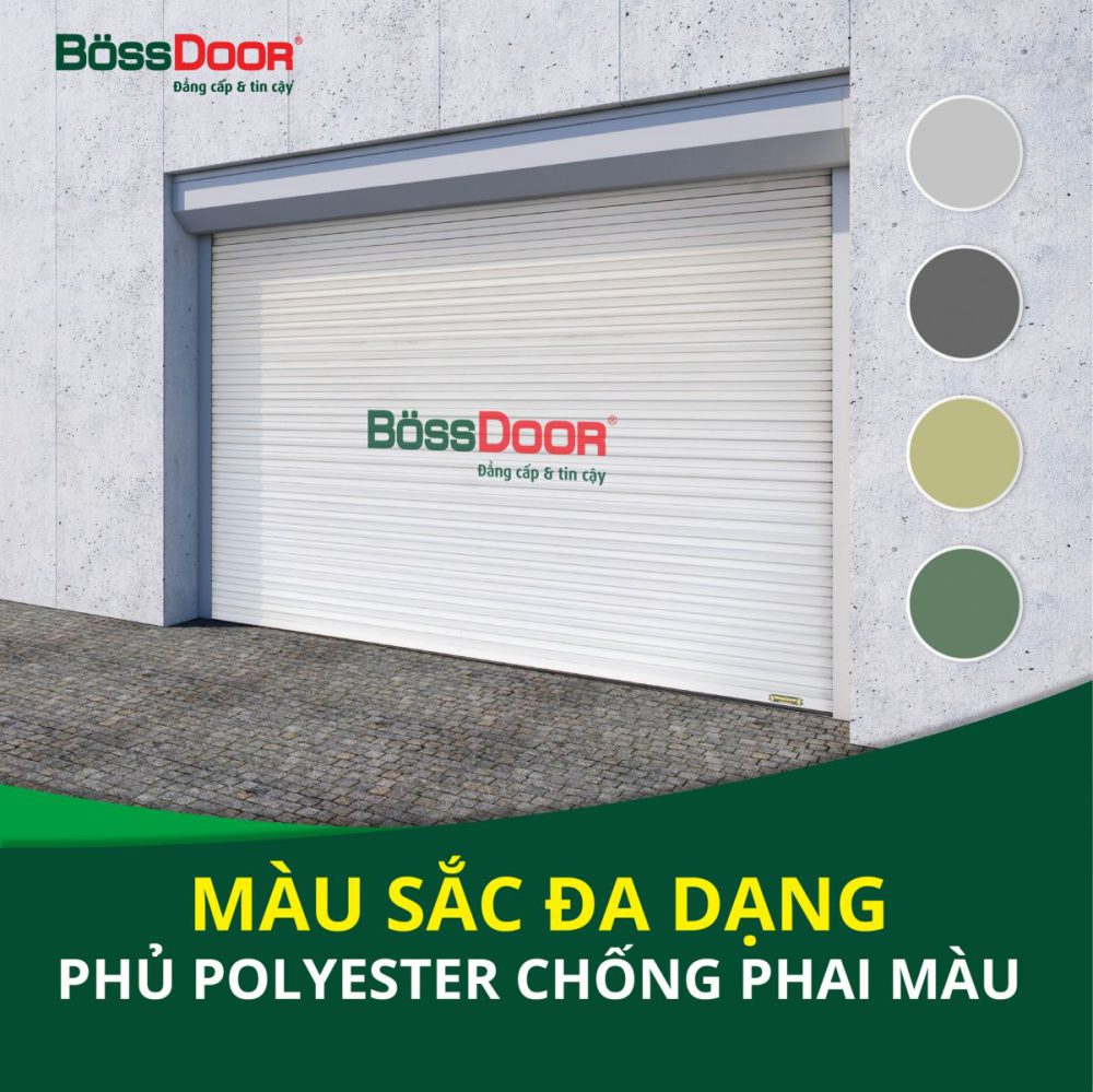 Phân loại cửa cuốn tấm liền kéo tay trên thị trường